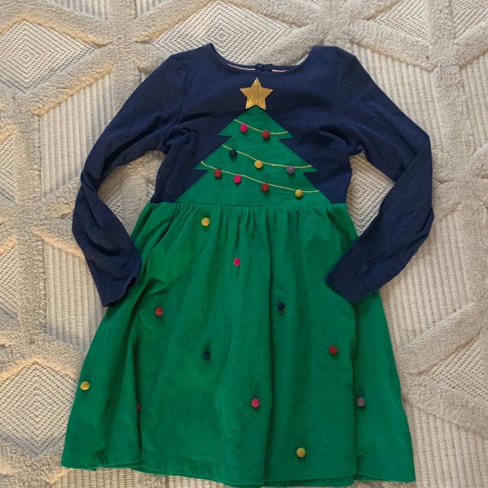 Mini Boden Christmas tree dress